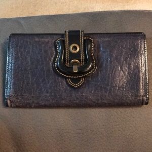 Black long Fendi wallet